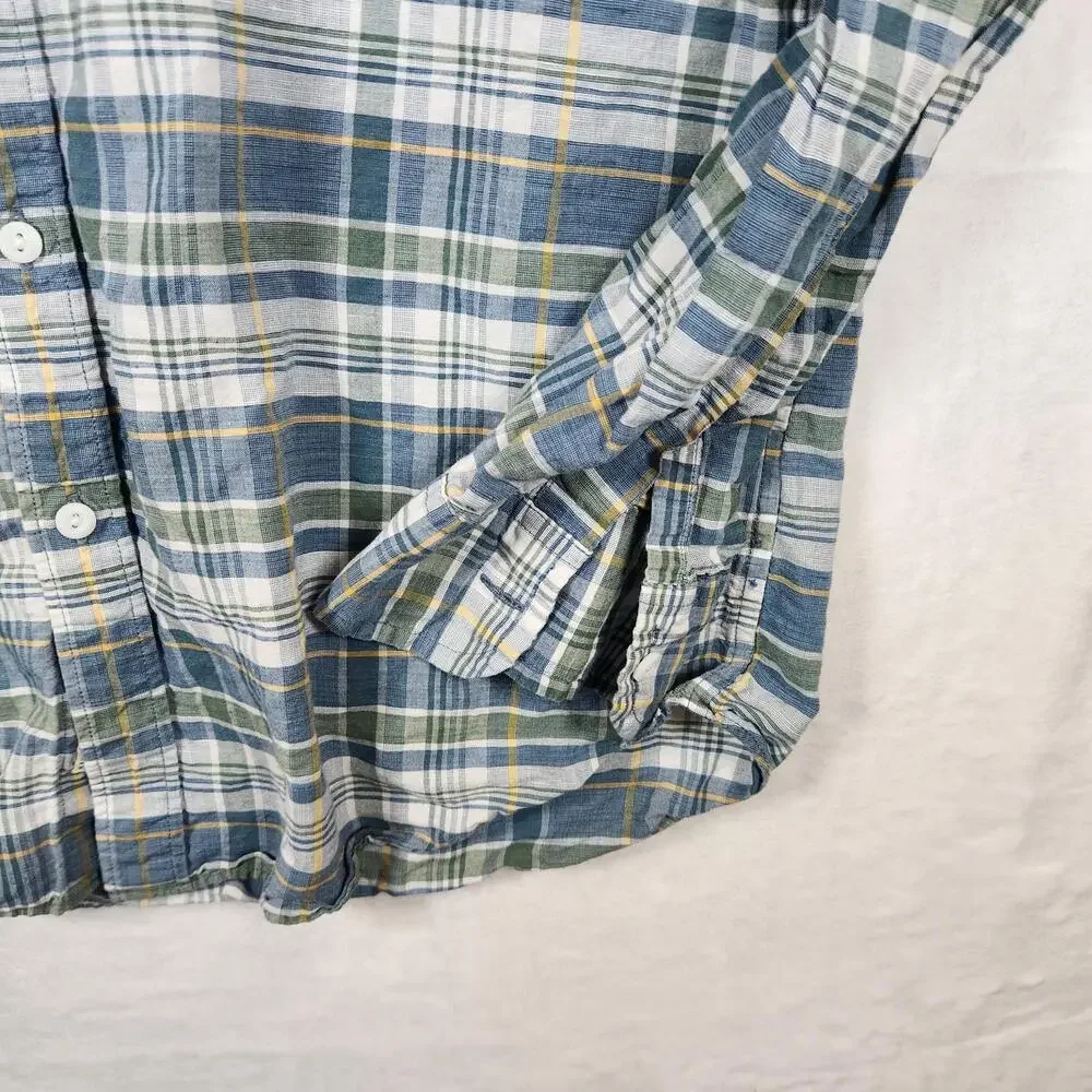 J Crew Plaid Slim Fit Shirt Multicolor Size‎ Large